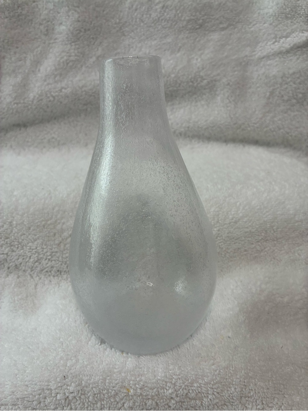 Clear Textured Glass Vase - Home Accents